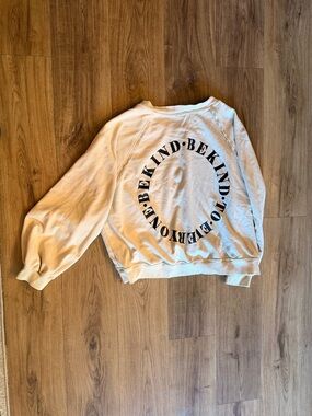 Source Unknown Cream 'Be Kind' Graphic Sweatshirt